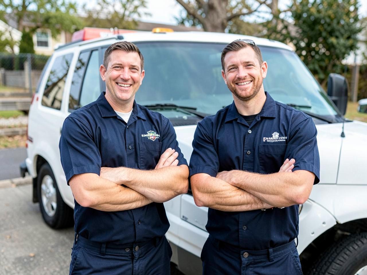The Summit Air & Comfort Co. team in front of their service van